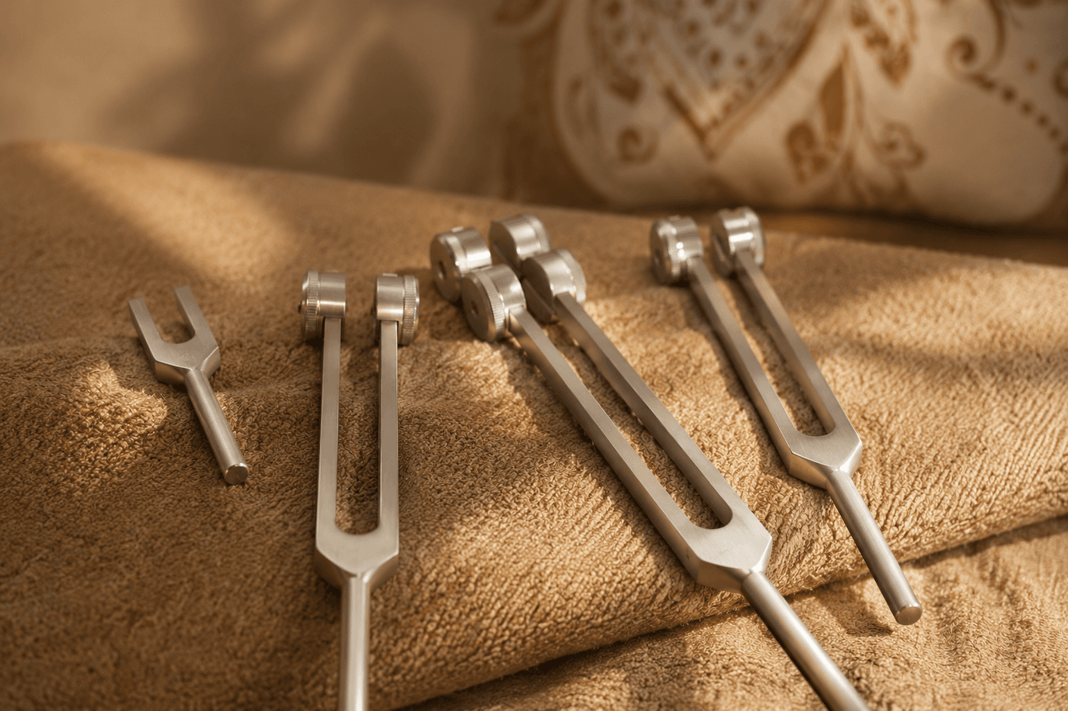 Terapia vibracional con diapasones en Luz Integral Pilar